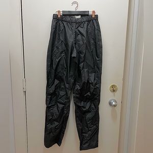 Women’s black MEC snow/rain pants